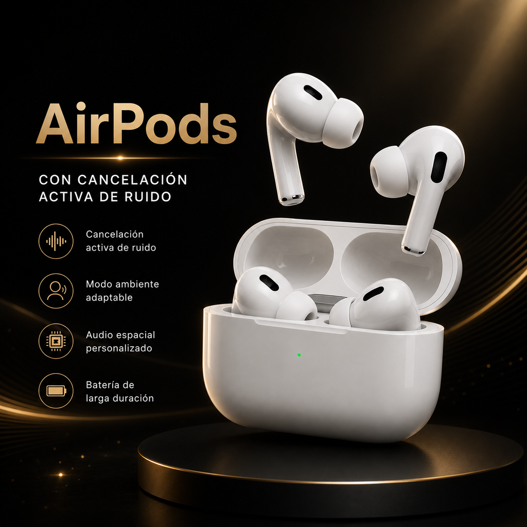 AirPods Pro 3ra Generación con Cancelación de Ruido (ANC) | Bluetooth USB-C