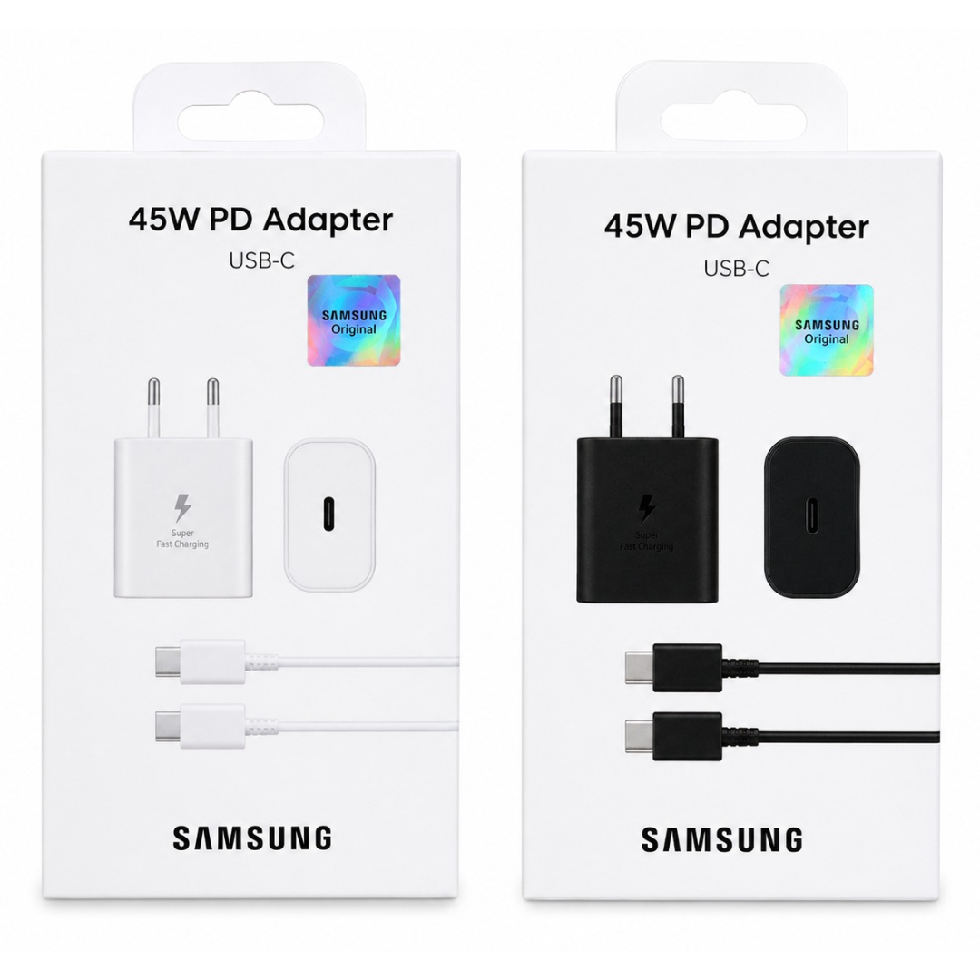 Cargador Samsung 45W USB-C Super Carga Rápida + Cable USB-C incluido
