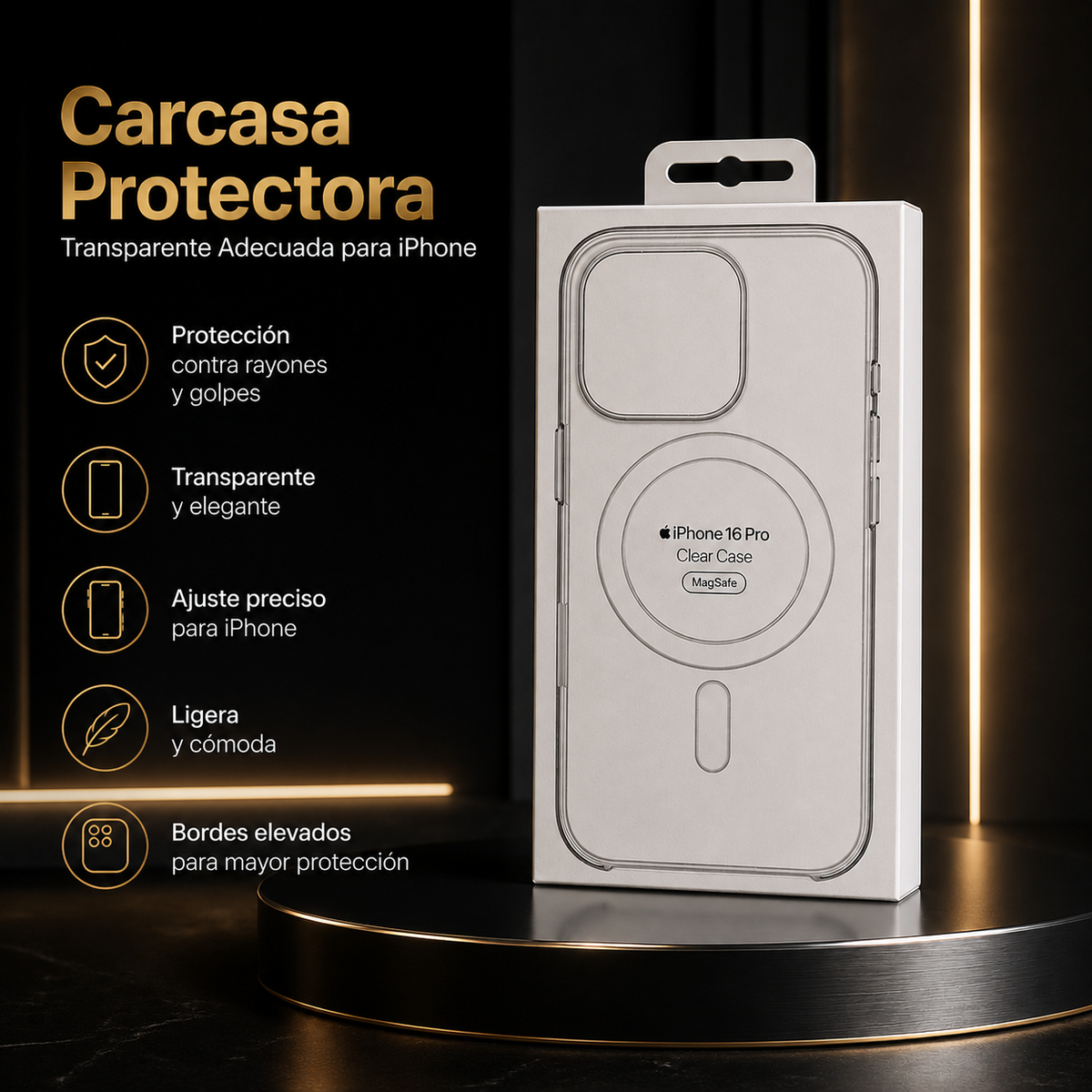 Case Transparente MagSafe para iPhone